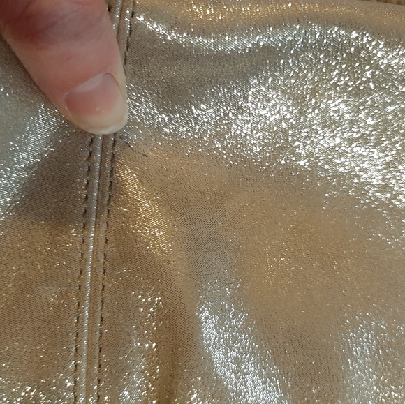 Rose Gold Shimmer Coach Purse - Picture 4 of 5